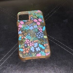 Rifle Paper Co Blue and Pink Floral Phone Case with Protective Bumper